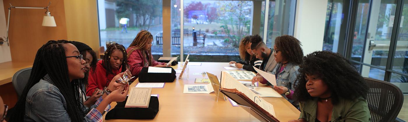 Students in Reading Room